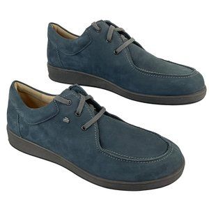 Finn Comfort New Shoes Mens Sz 9.5 Blue Suede Vaasa Comfort Lace $409 Loafer